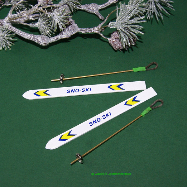 Miniatur Ski 10 cm