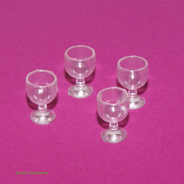 Miniatur Weinglas 4-tlg.
