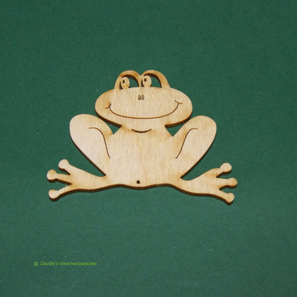 Holz Frosch 8 cm