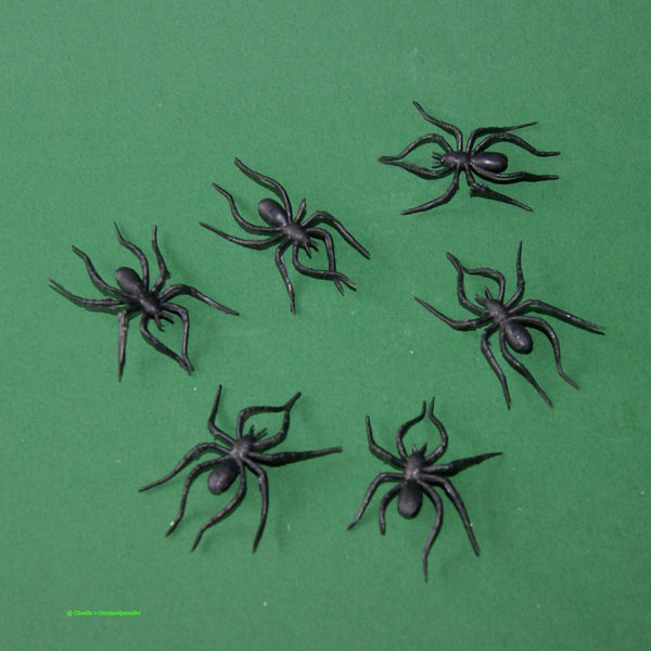 Streuteil Spinne schwarz (30 Stück)