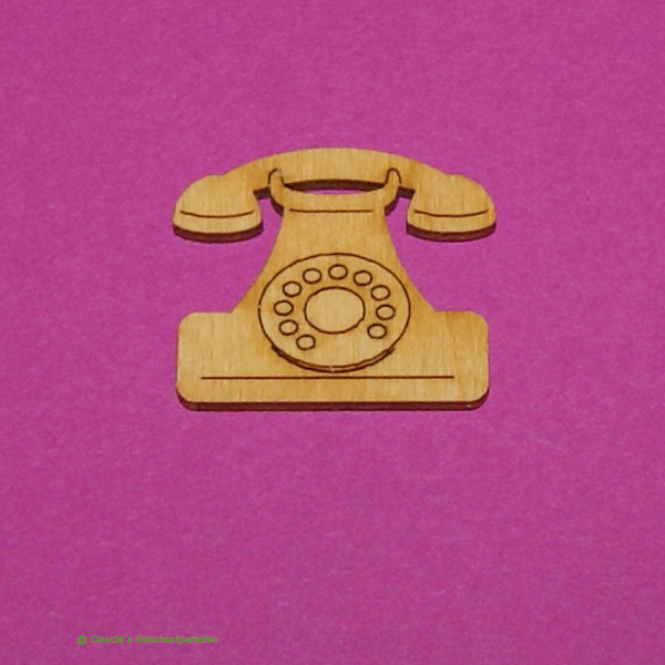 Holz Telefon 3 cm