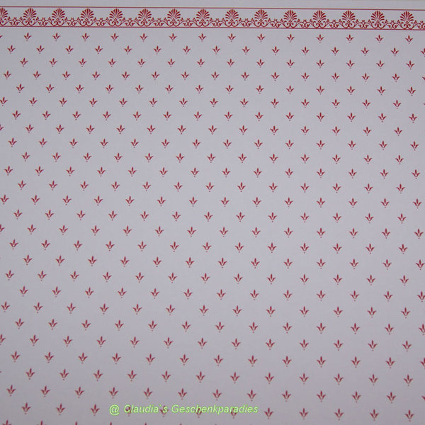 Miniatur Tapete Regal Red-White A3