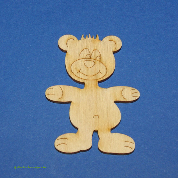 Holz Teddybär 6 cm