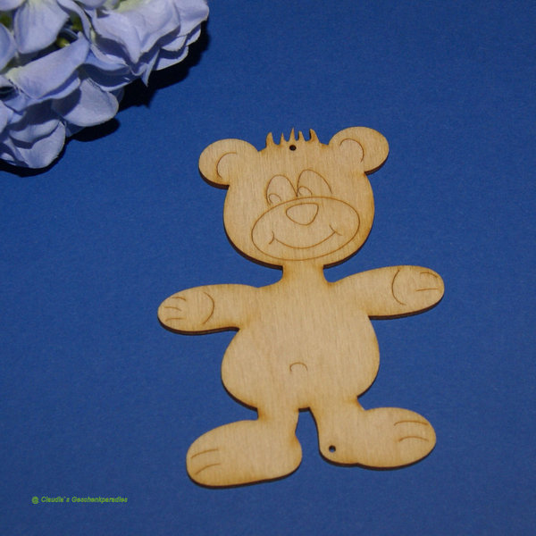 Holz Teddybär 10 cm