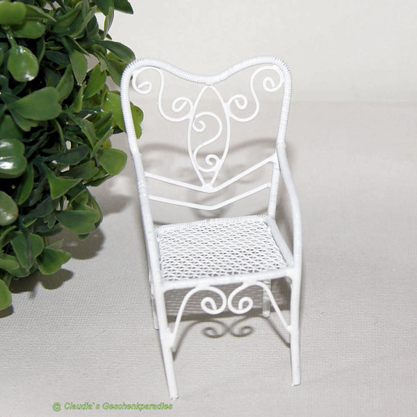 Miniatur Stuhl weiß