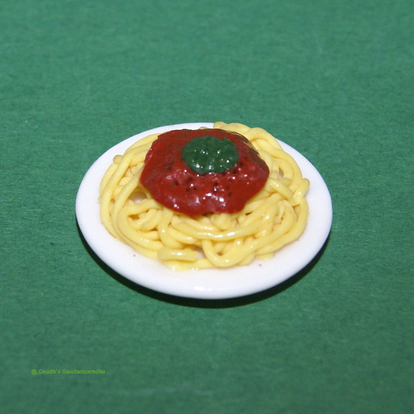 Miniatur Spaghetti Teller