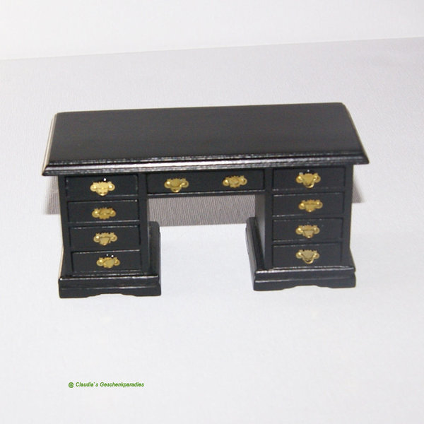 Miniatur Schreibtisch schwarz