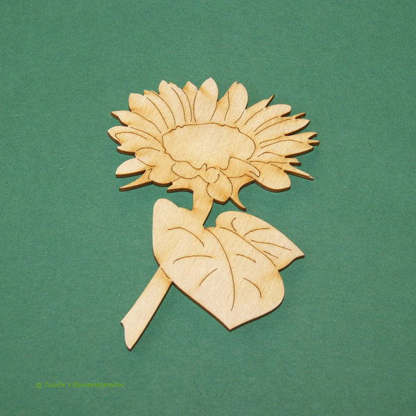 Holz Sonnenblume 10 cm