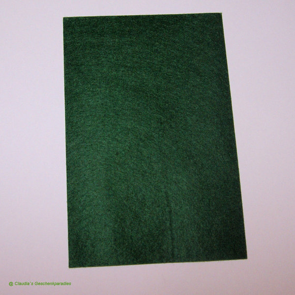 Filzplatte 2 mm dunkelgrün 20 x 30 cm