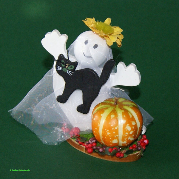 Miniatur Halloween Gesteck Geist