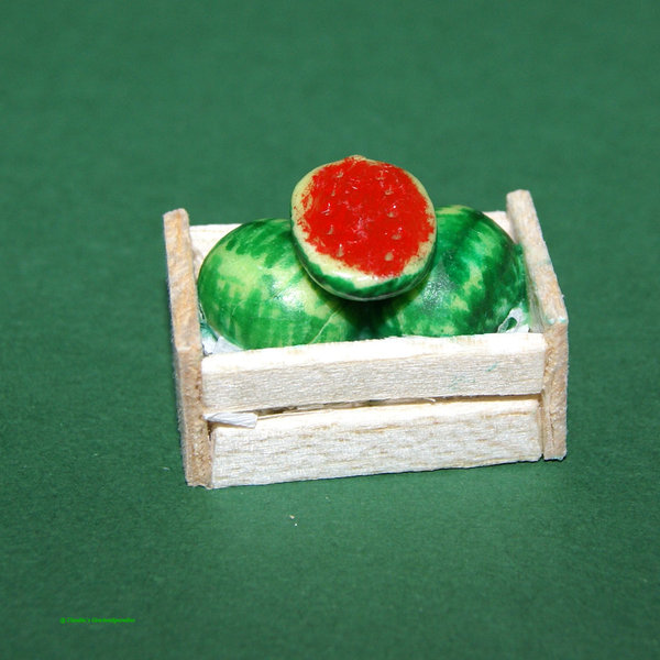 Miniatur Kiste Wassermelonen