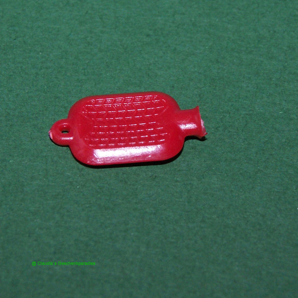 Miniatur Wärmflasche rot 22 mm