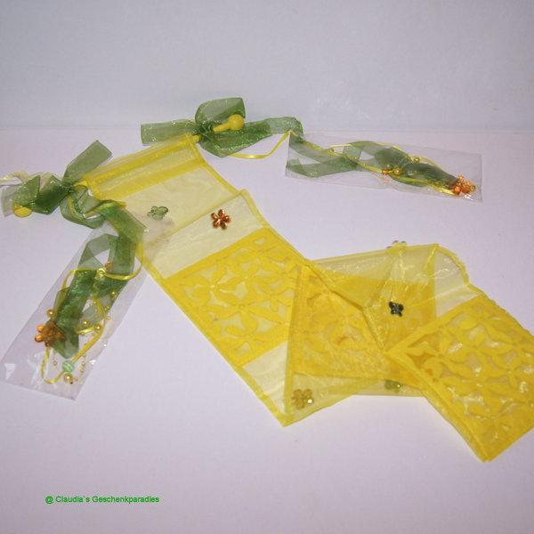 Wandtaschenhänger gelb