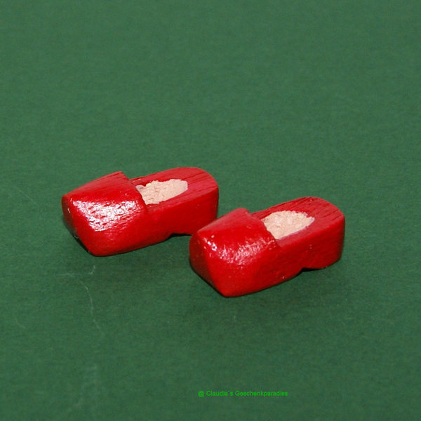 Miniatur Wichtelschuhe rot