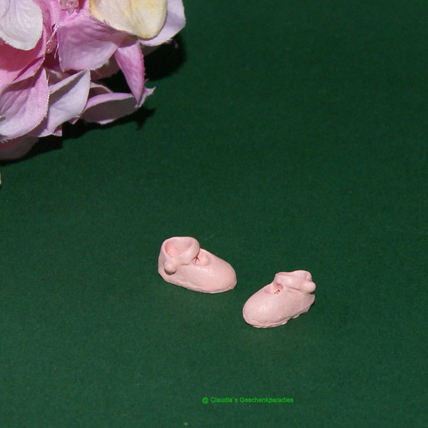Miniatur Kinderschuhe rose