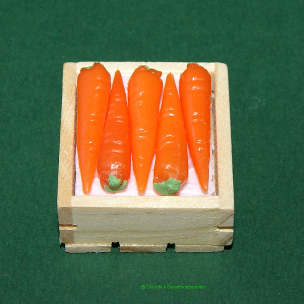 Miniatur Kiste Karotten