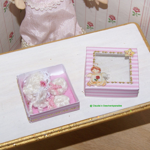 Miniatur Babyschachtel rosa