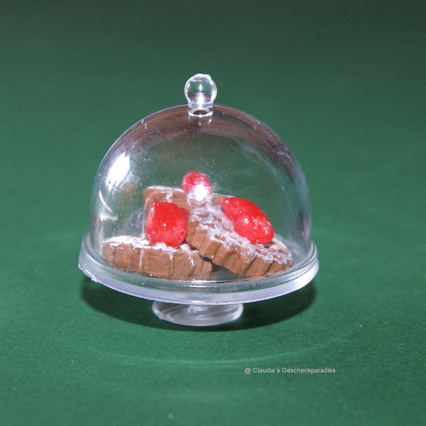 Miniatur Tortenbehälter mit Gebäck A