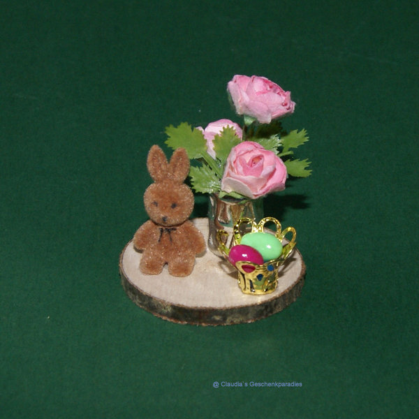 Miniatur Blumenstrauß Deko rose