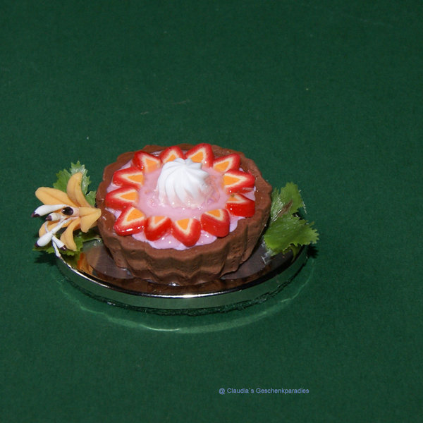 Miniatur Torte Erdbeer A